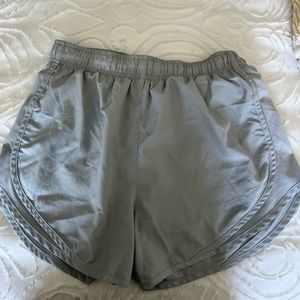 Nike womens gray running shorts